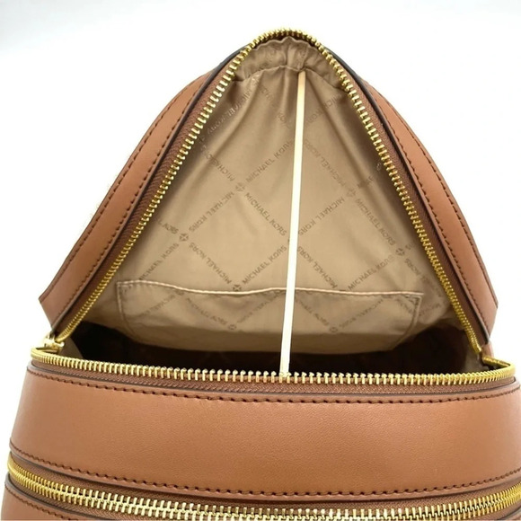 Michael Kors Jaycee Medium Zip Packet Backpack & Trifold Wallet Vanilla (NWT) - Picture 7 of 13